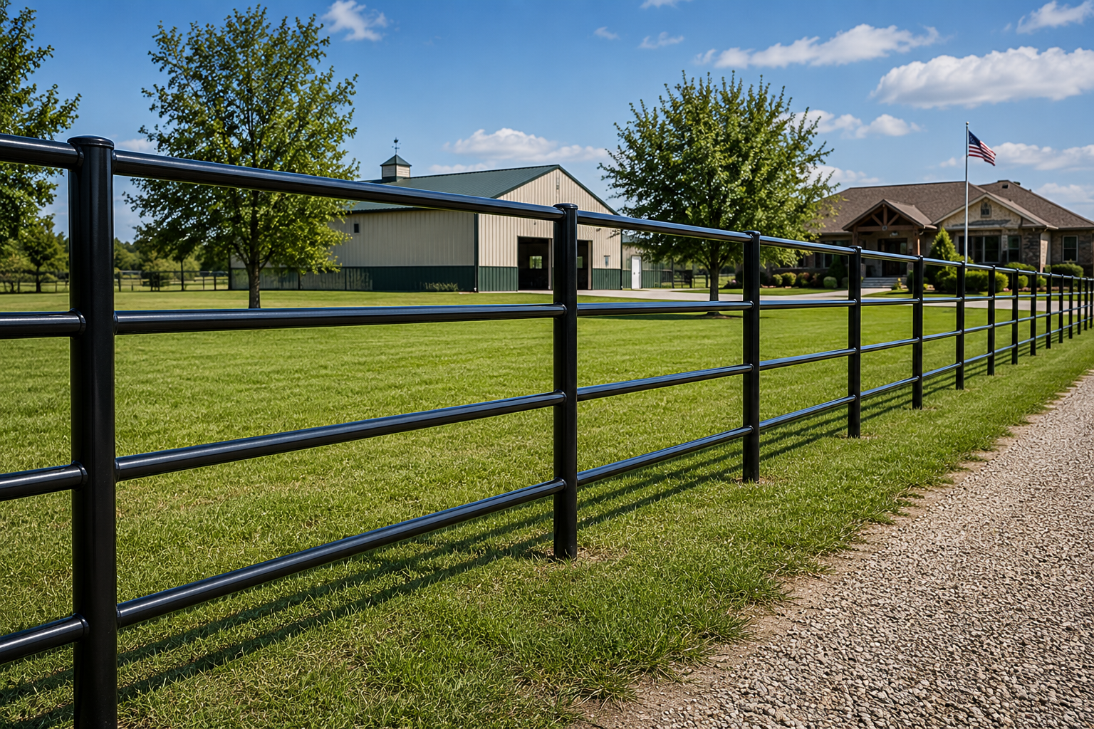 Pipe Rail Fence